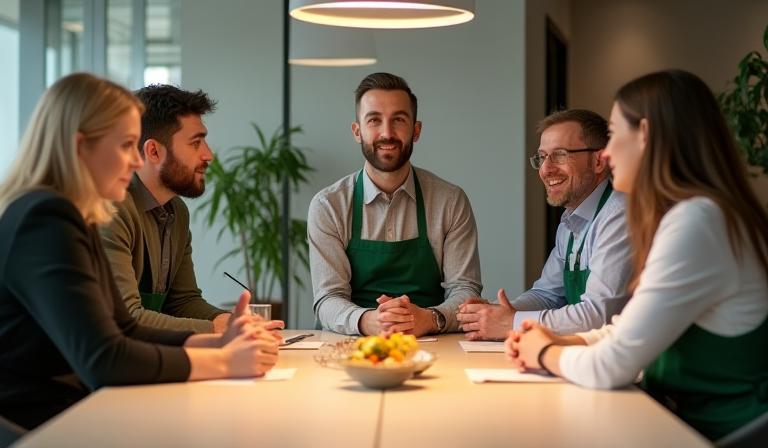 L'équipe de Livraison Gourmet en réunion, Lyon