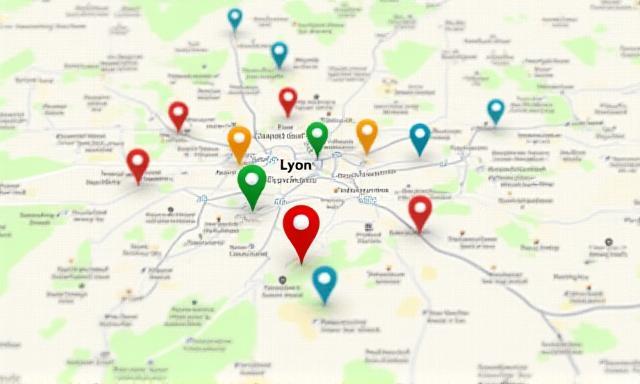 Carte de Lyon pour Livraison Gourmet
